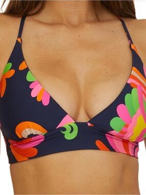 NWT Trina Turk Poolside - Women's Halter Bikini Top, Floral Print
